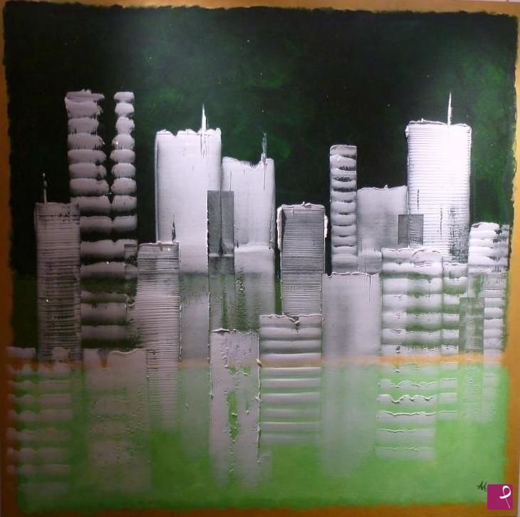 quadri in vendita online - SKYLINE omaggio a Rothko