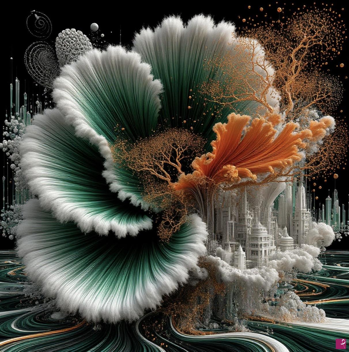 quadri in vendita online - Sleeping big flower