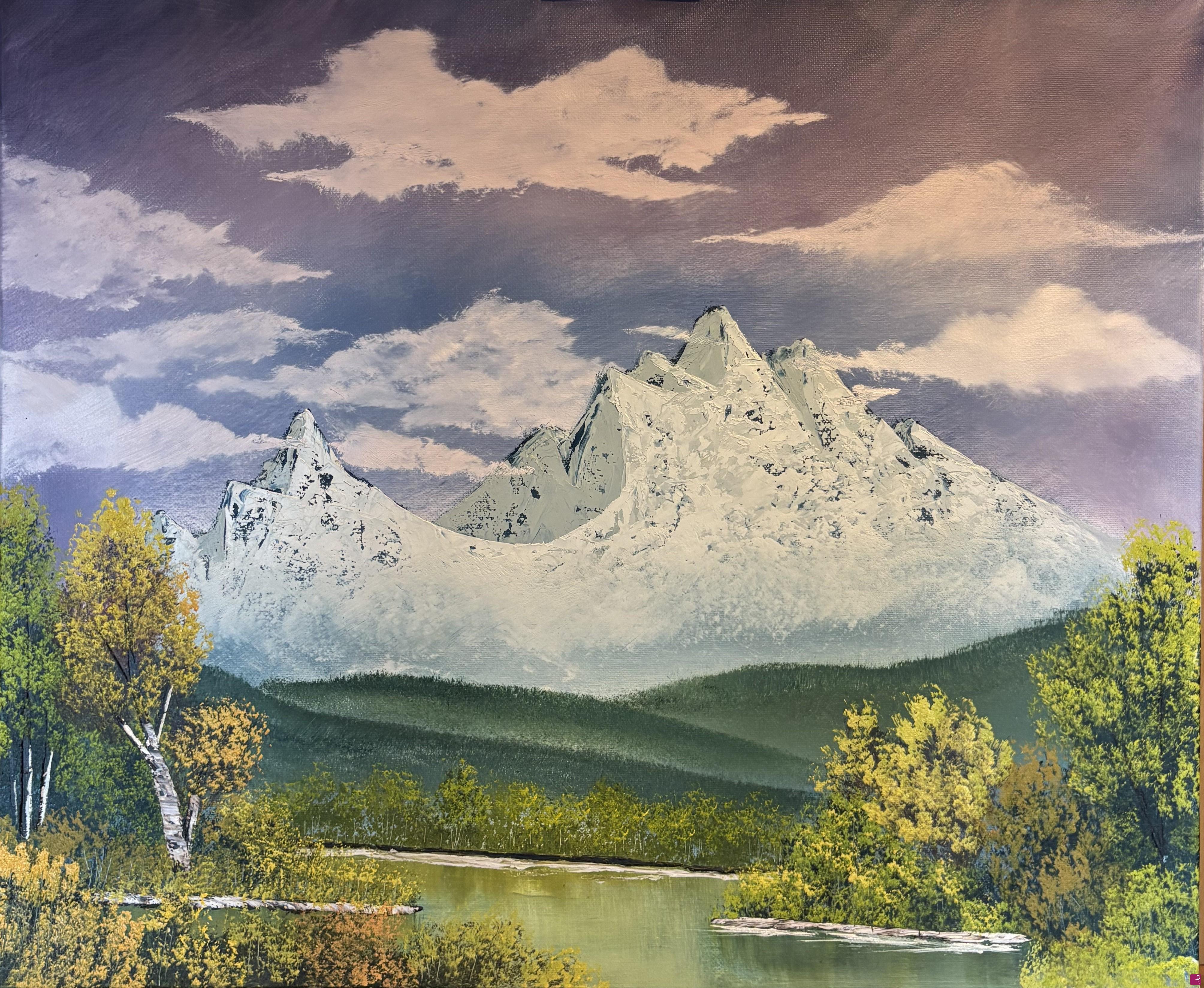 quadri in vendita online - Smiley mountains