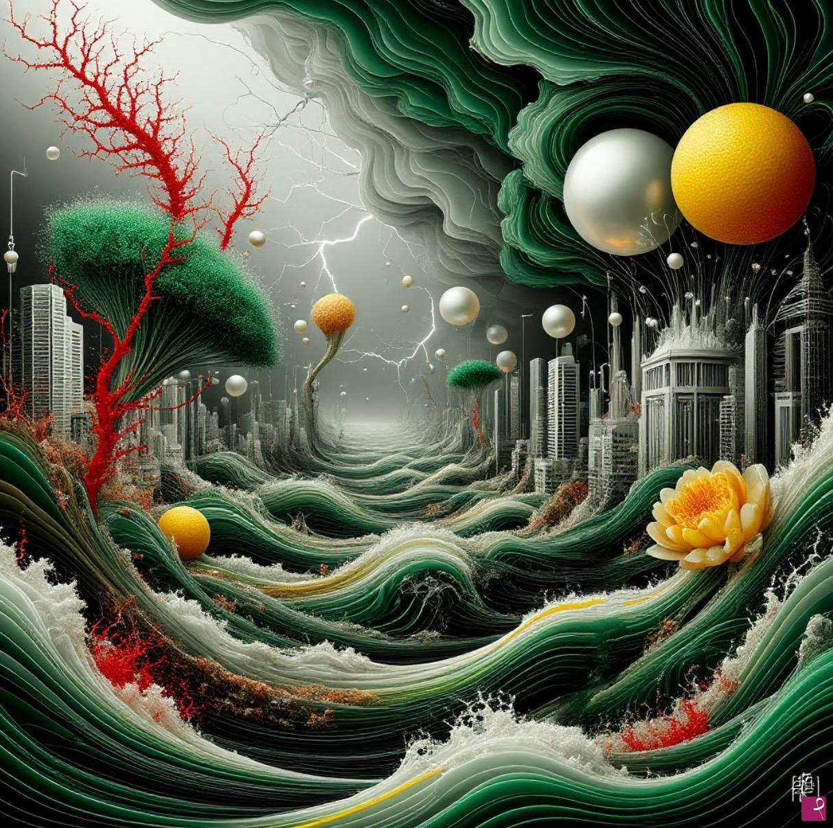quadri in vendita online - Smog in the city