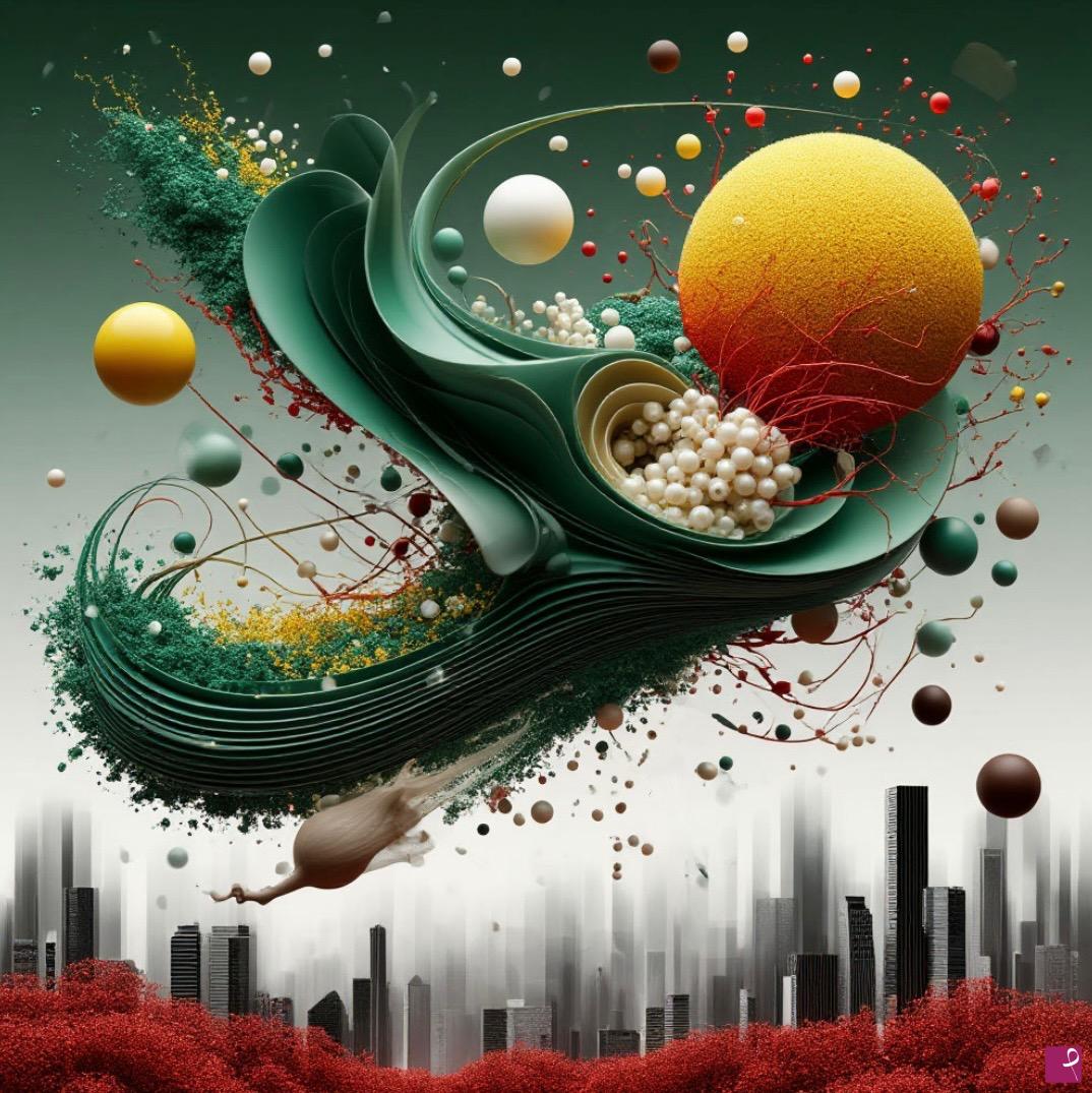 quadri in vendita online - Smog over the city