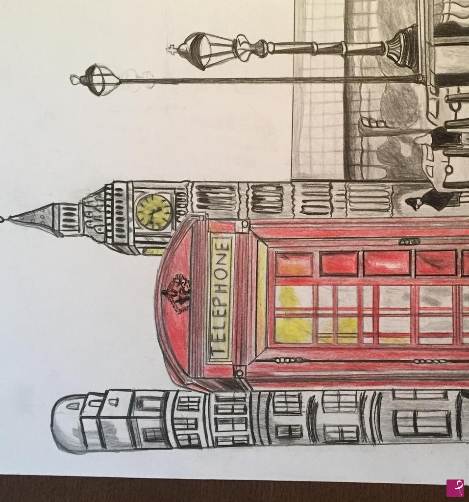 quadri in vendita online - Sobborgo di Londra 