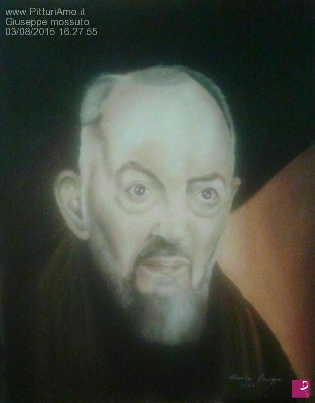 quadri in vendita online - sofferenza di padre pio