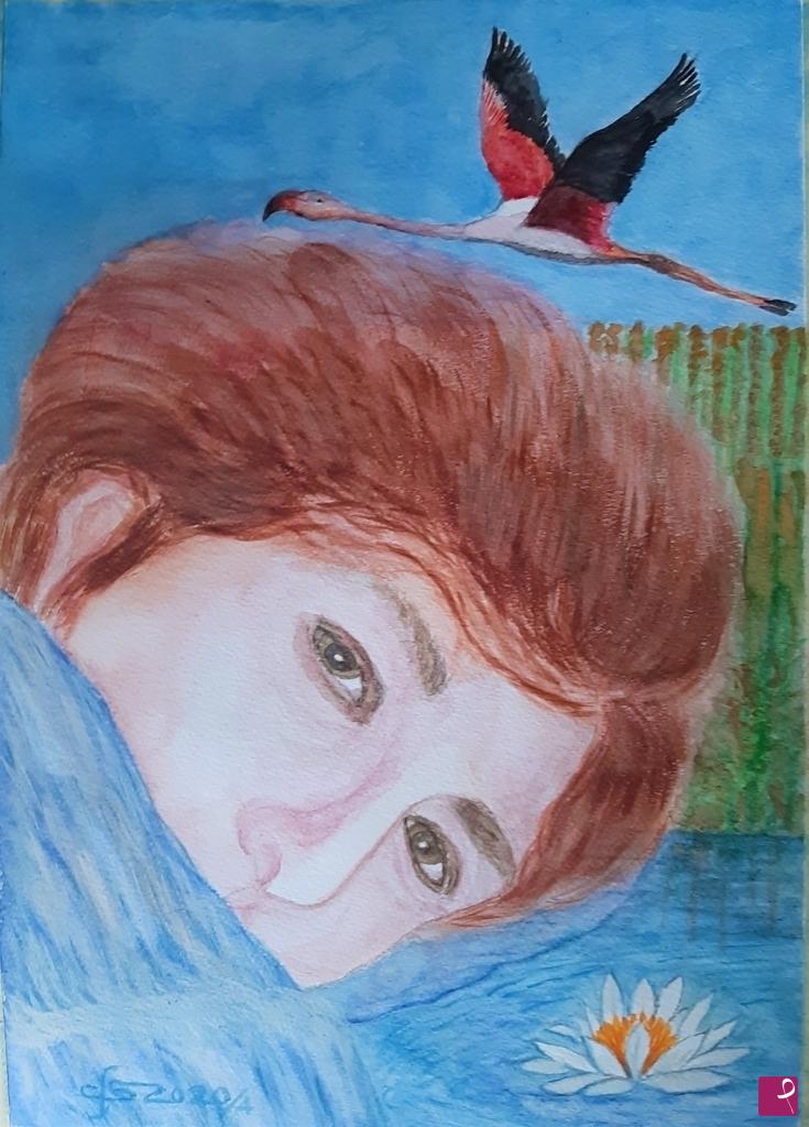 quadri in vendita online - Sofia Eyes Flying