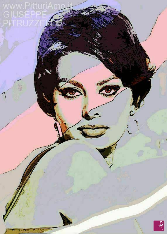 quadri in vendita online - Sofia Loren - opera II - painting