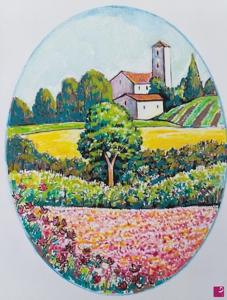 quadri in vendita online - "Sognando la primavera"