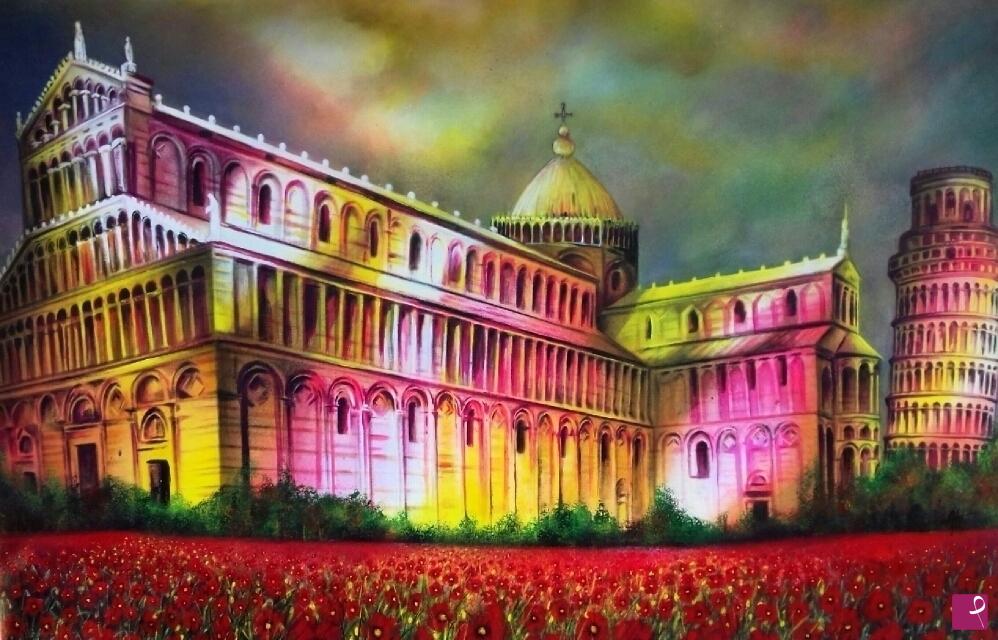 quadri in vendita online - Sogno italiano : Pisa 