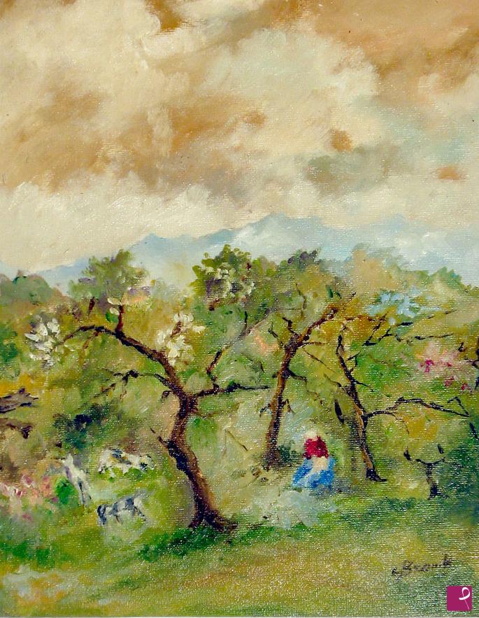 quadri in vendita online - sola nel bosco