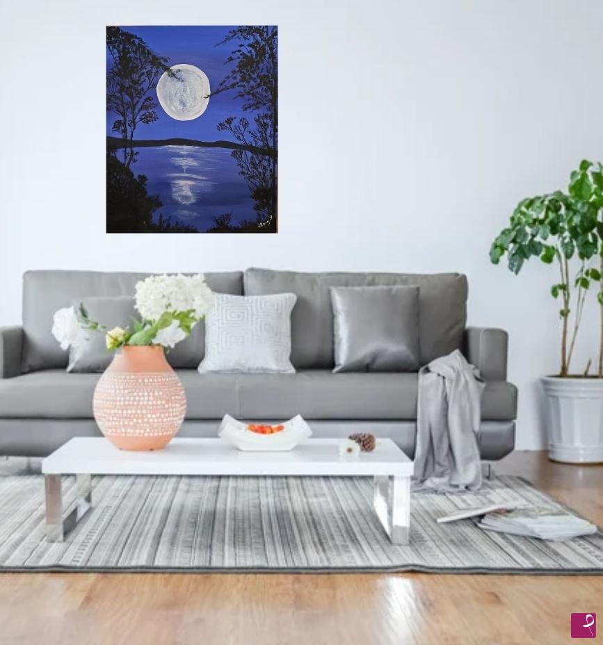 quadri in vendita online - Solitudine Blu