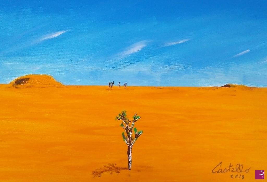 quadri in vendita online - Solitudine del deserto