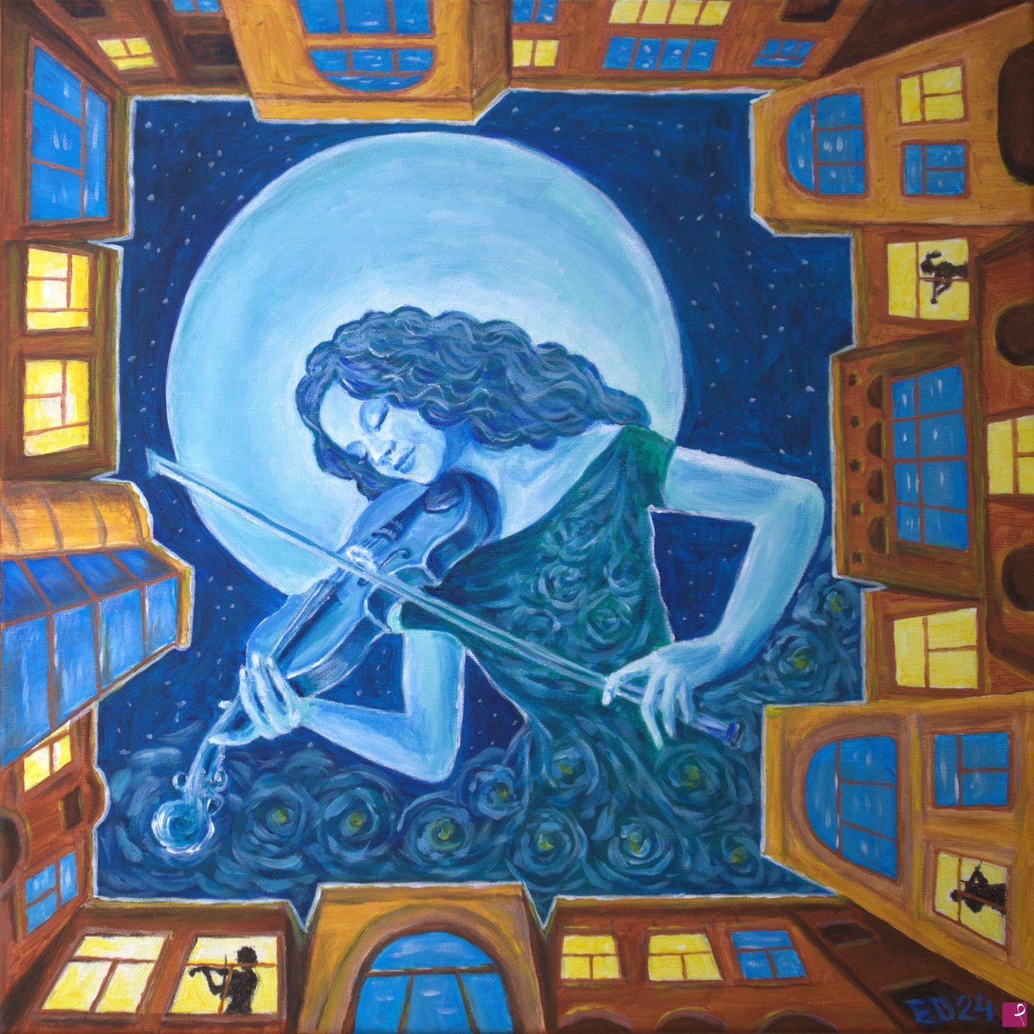 quadri in vendita online - Sonata della Luna