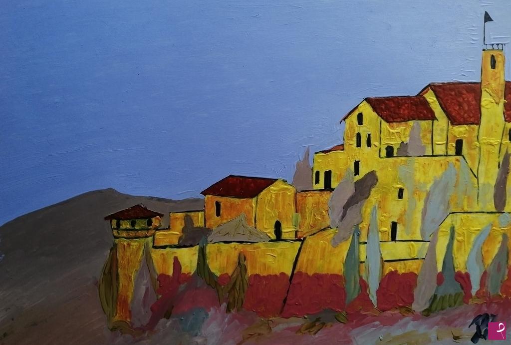 quadri in vendita online - SOPRA (48 X 33; OLIO SU CARTA)