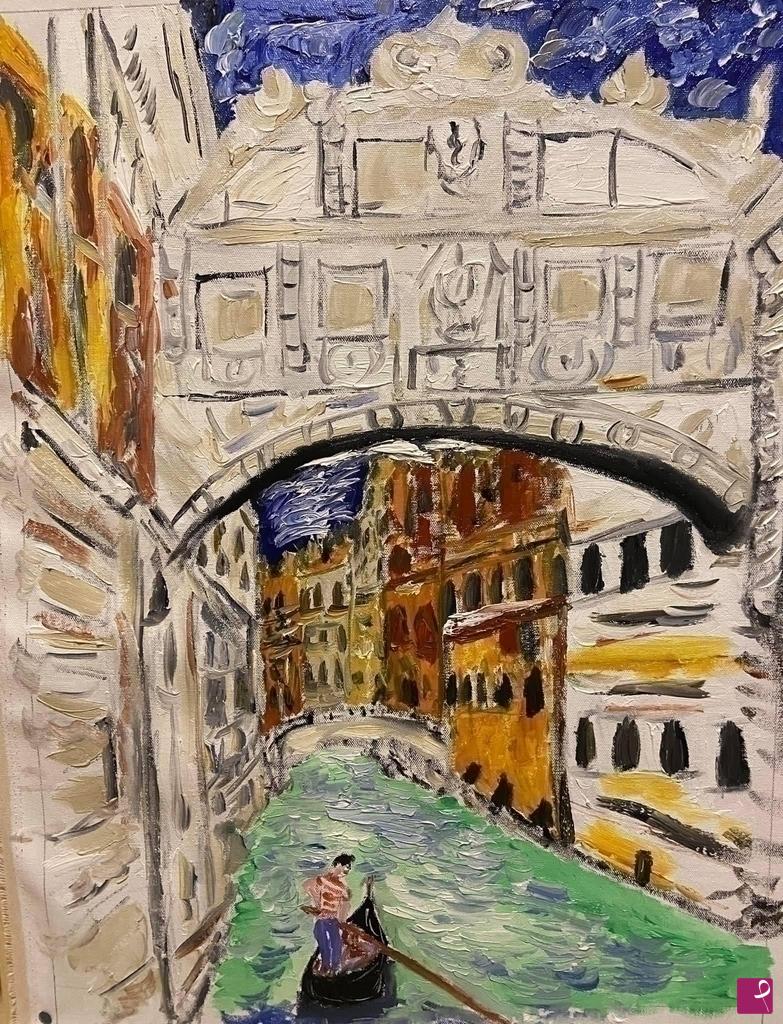 quadri in vendita online - Sospiri in gondola 