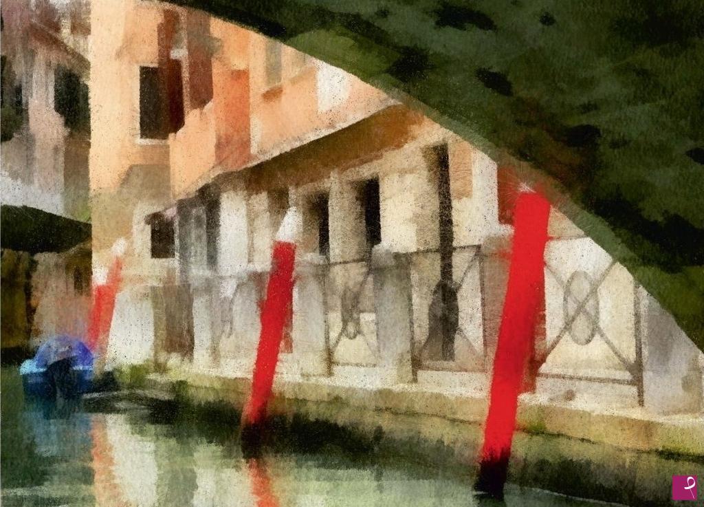 quadri in vendita online - Sotto il ponte