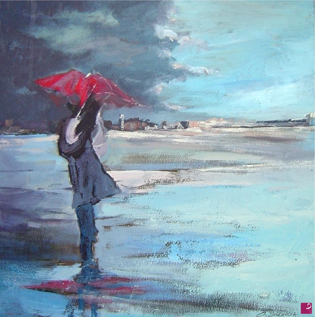 quadri in vendita online - "SOTTO LA PIOGGIA" / "SOUS LA PLUIE"