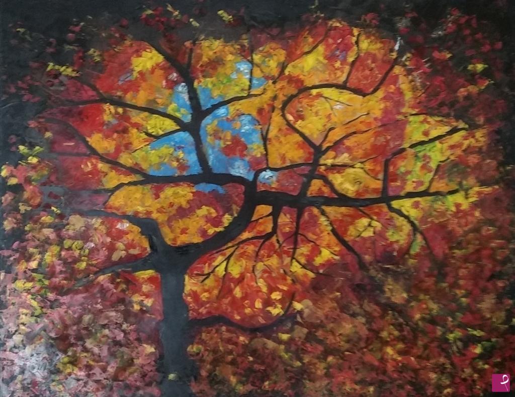 quadri in vendita online - sotto l'albero