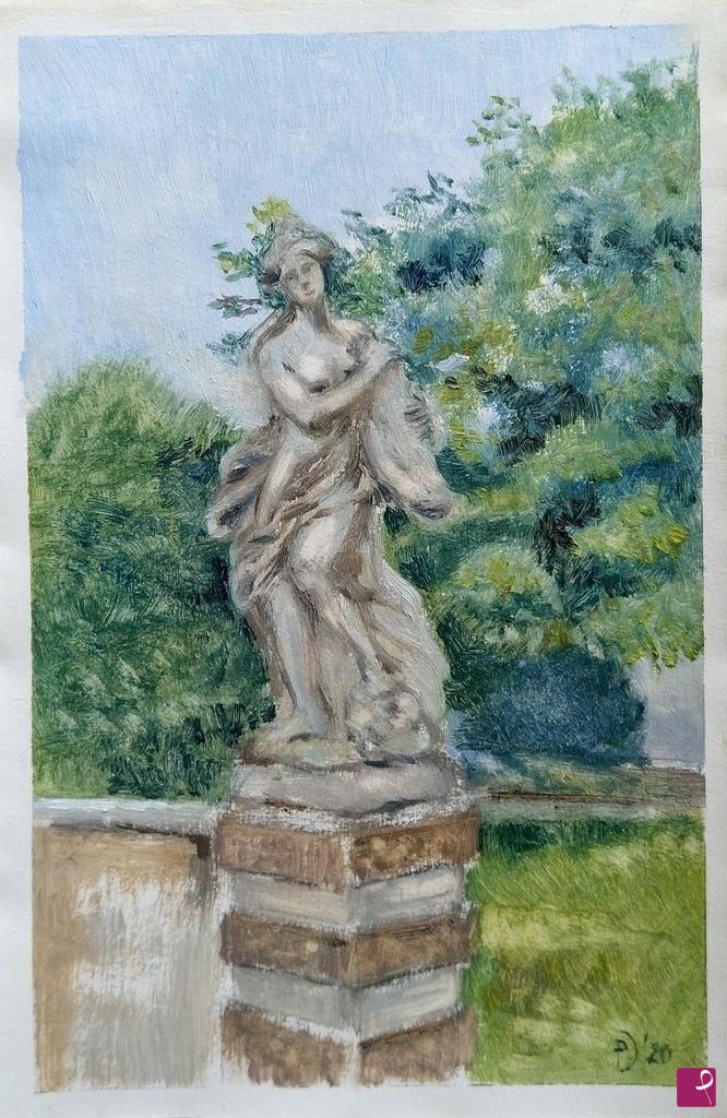 quadri in vendita online - Souvenir da Villa Clerici