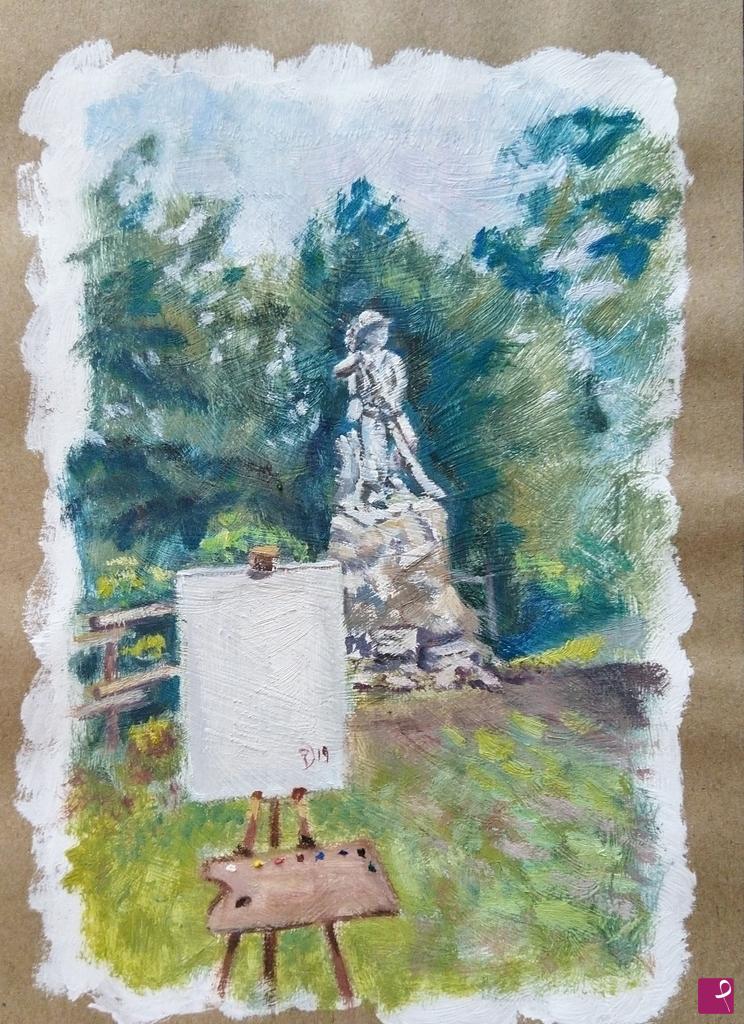 quadri in vendita online - Souvenir da Villa Padulli 