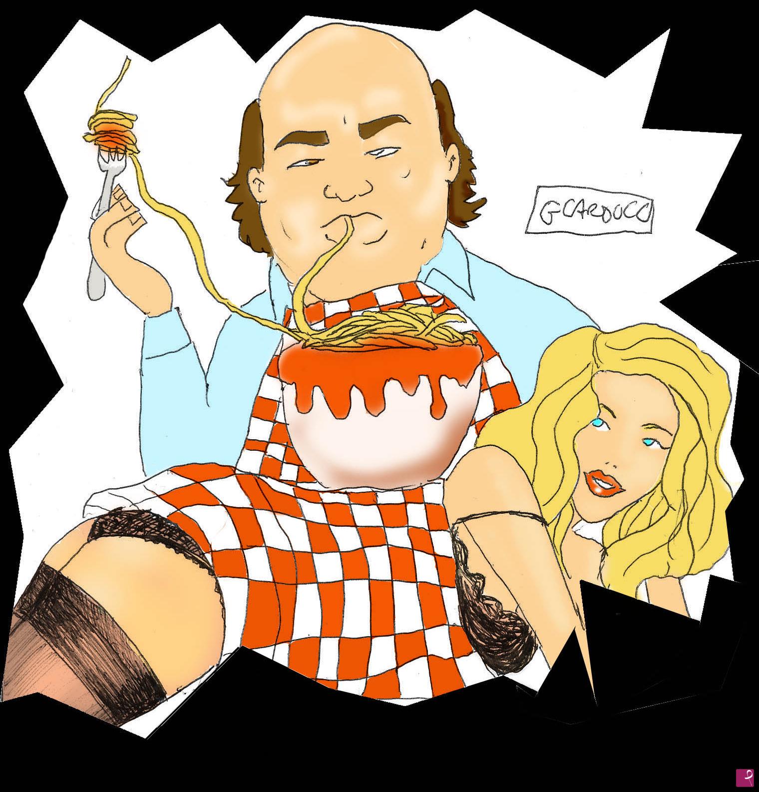 quadri in vendita online - Spaghetti a mezzanotte
