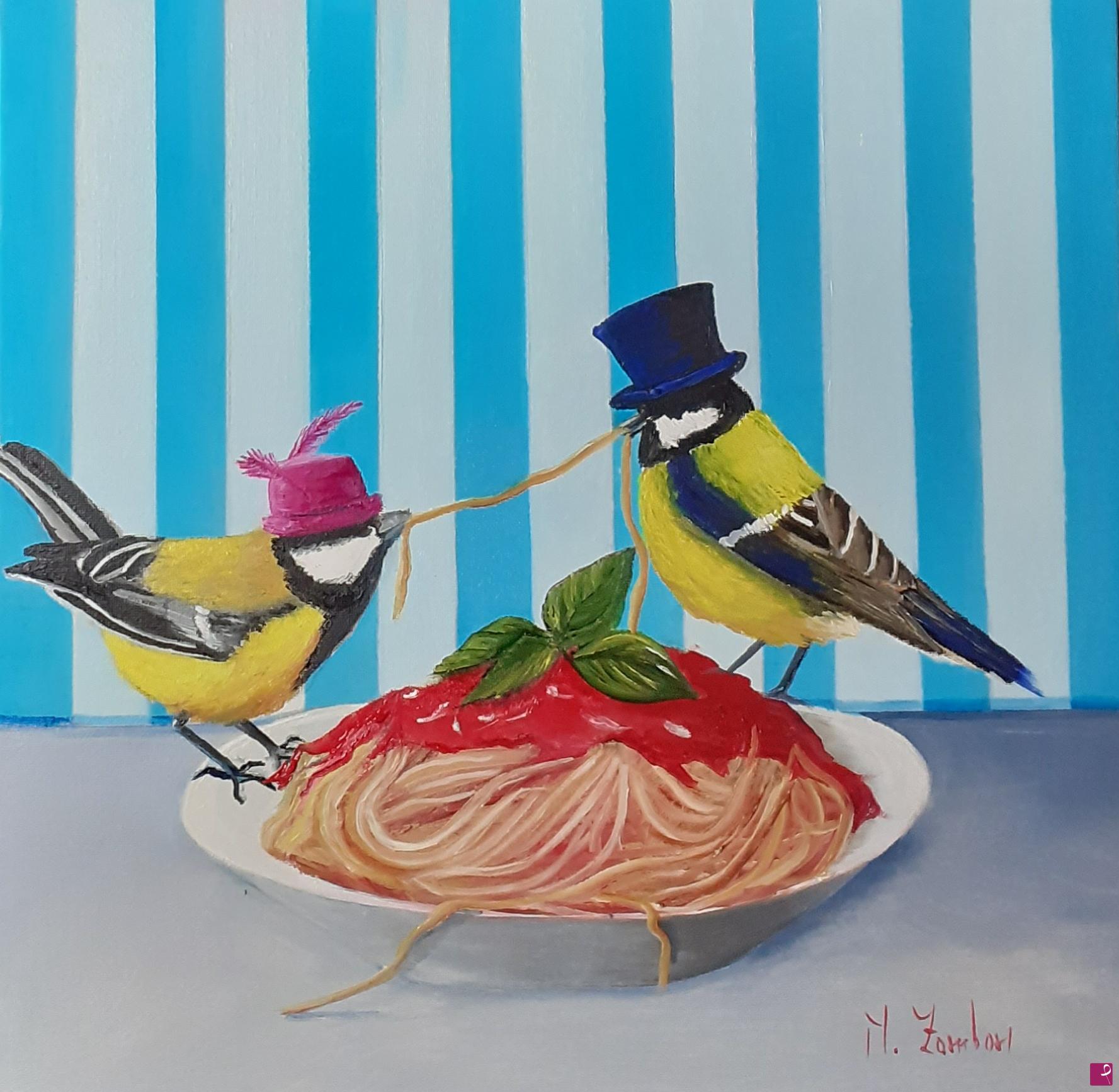 quadri in vendita online - Spaghetti per due
