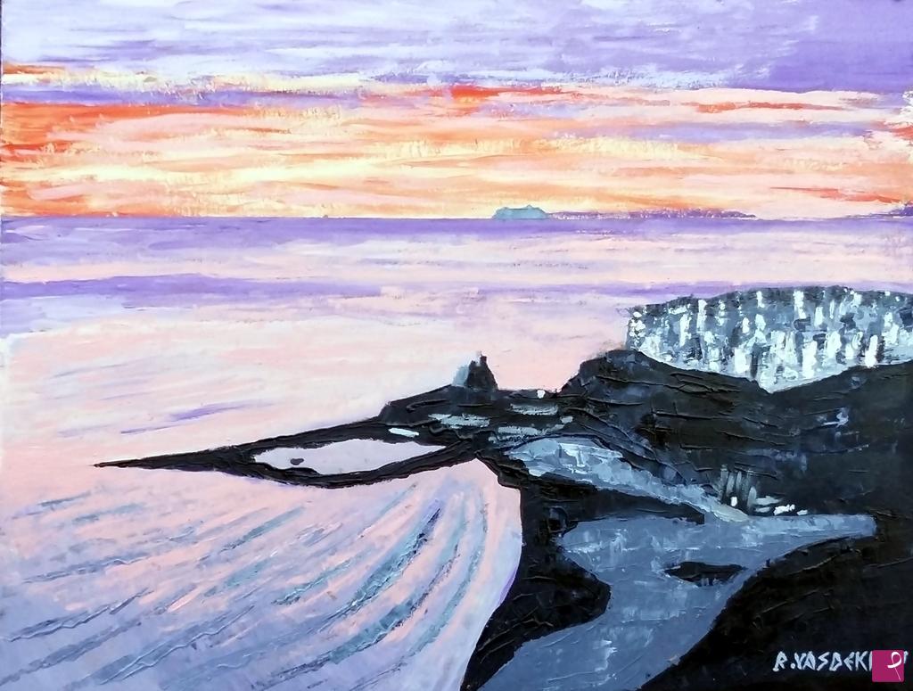 quadri in vendita online - SPERLONGA AL TRAMONTO