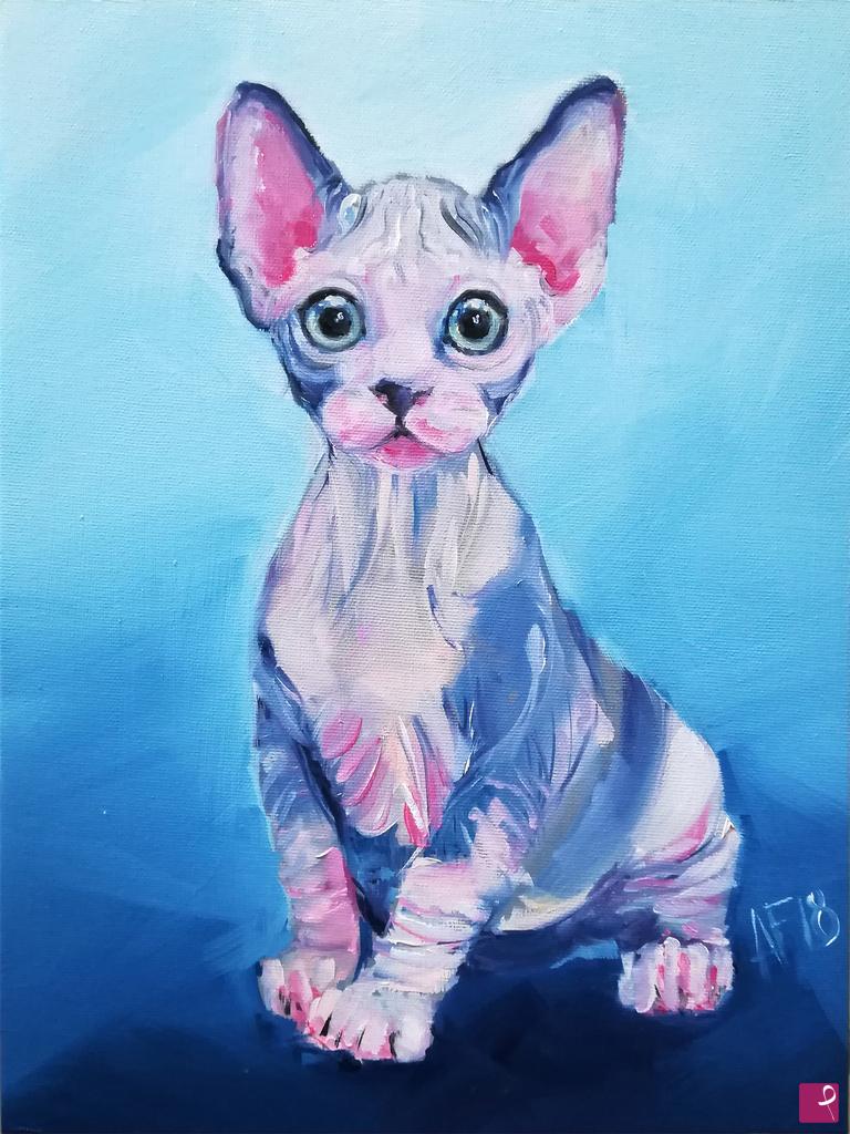quadri in vendita online - Sphinx puppy