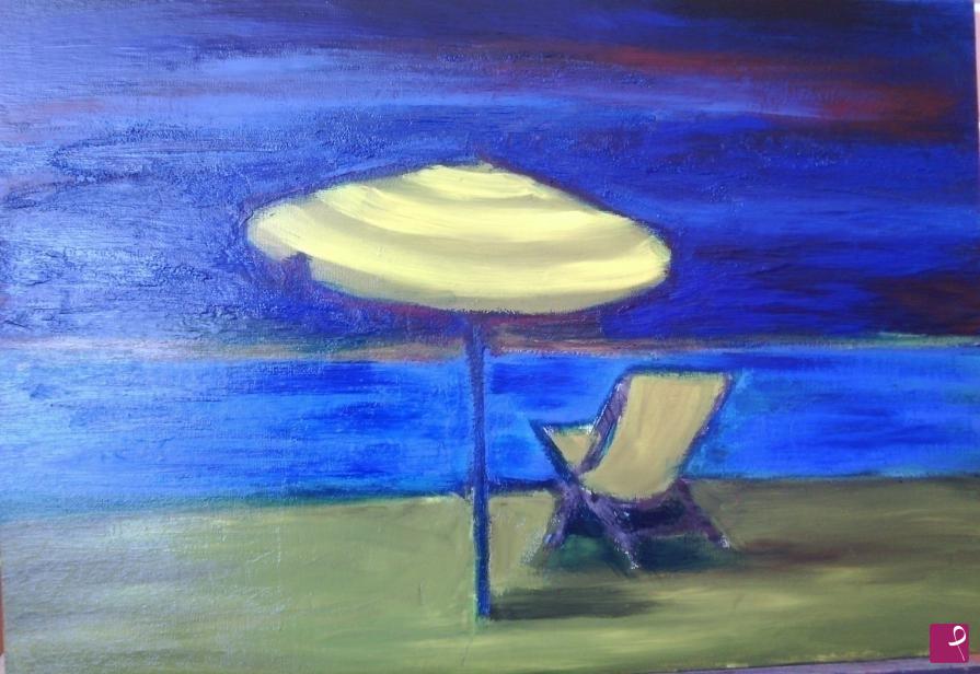quadri in vendita online - SPIAGGIA AL CHIARO DI LUNA