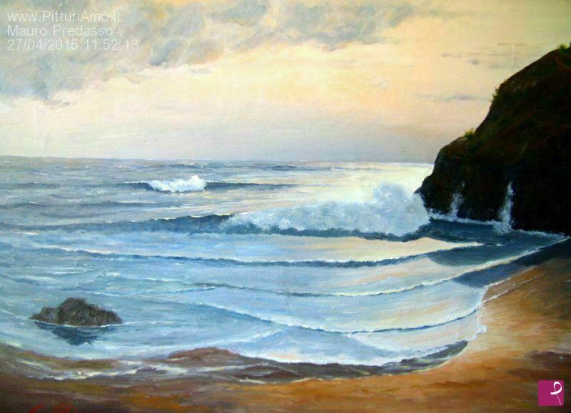 quadri in vendita online - Spiaggia al tramonto - www.mauropre.com