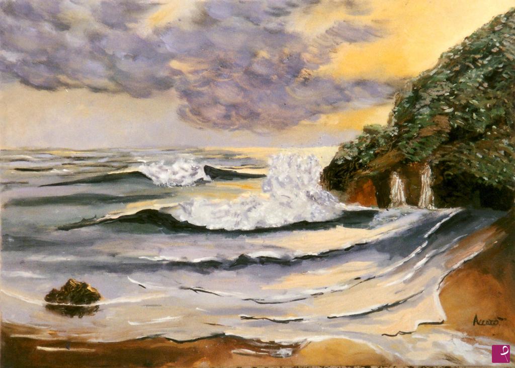 quadri in vendita online - spiaggia al tramonto