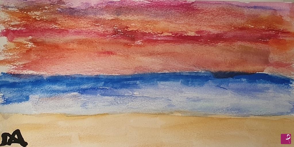 quadri in vendita online - Spiaggia al tramonto 