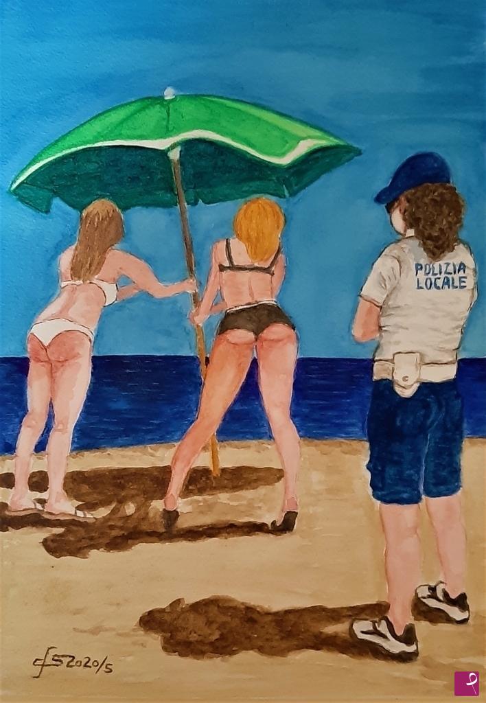 quadri in vendita online - spiaggia aperta e vigilata
