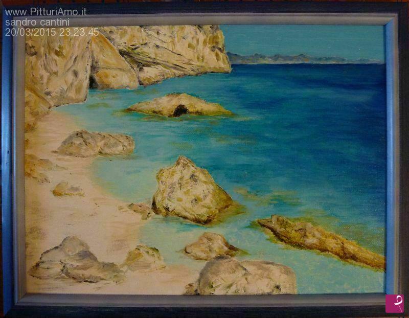 quadri in vendita online - spiaggia cala mariolù - sardegna