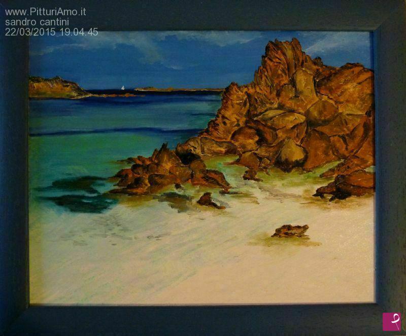 quadri in vendita online - spiaggia del principe - sardegna