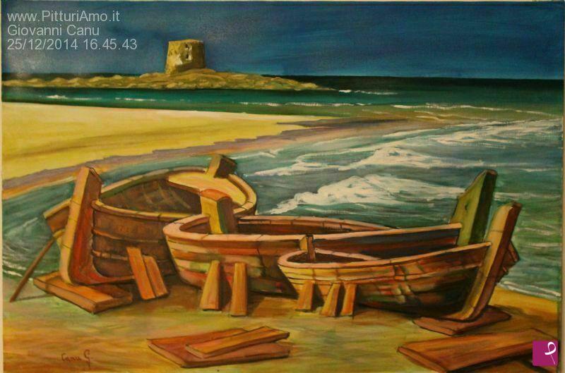 quadri in vendita online - Spiaggia della Pelosa
