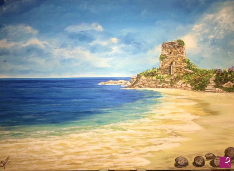 quadri in vendita online - Spiaggia di Barisardo -Sardegna-