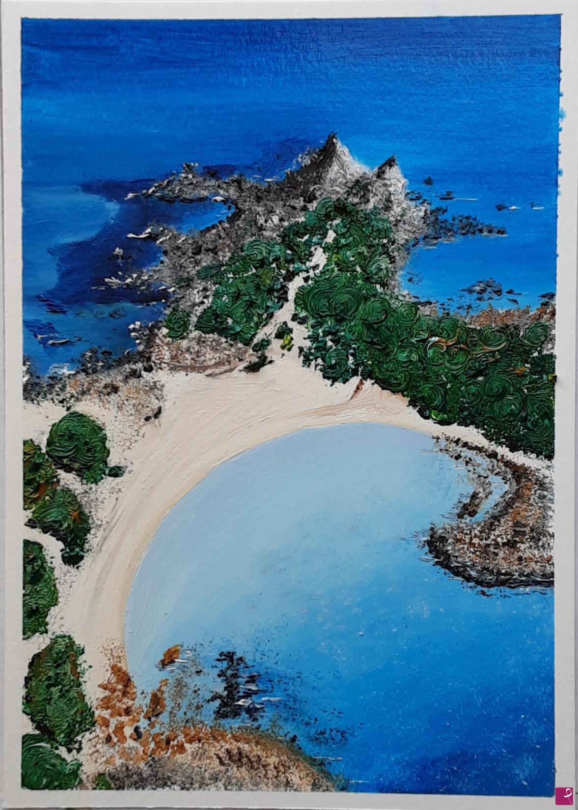 quadri in vendita online - Spiaggia di Punta molentis (Villasimius SU)