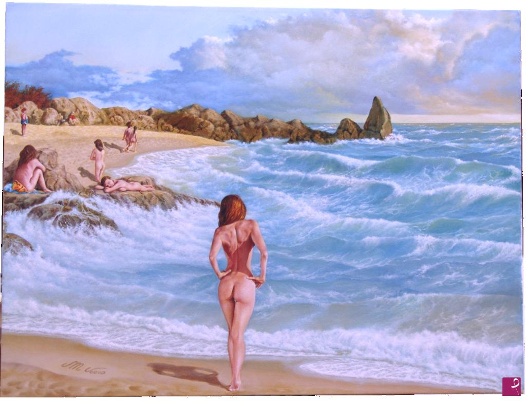 quadri in vendita online - spiaggia naturista