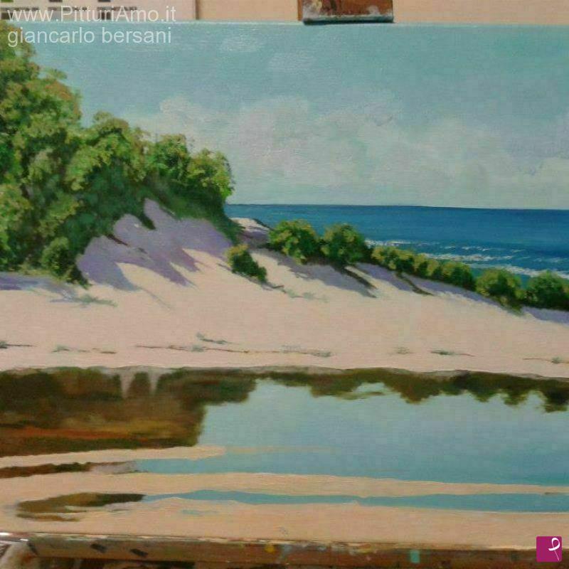 quadri in vendita online - spiaggia riflessa