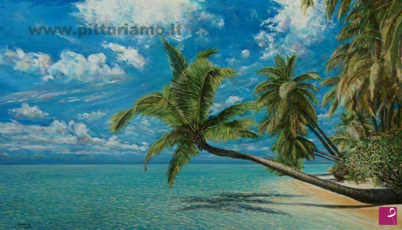 quadri in vendita online - Spiaggia Tropicale