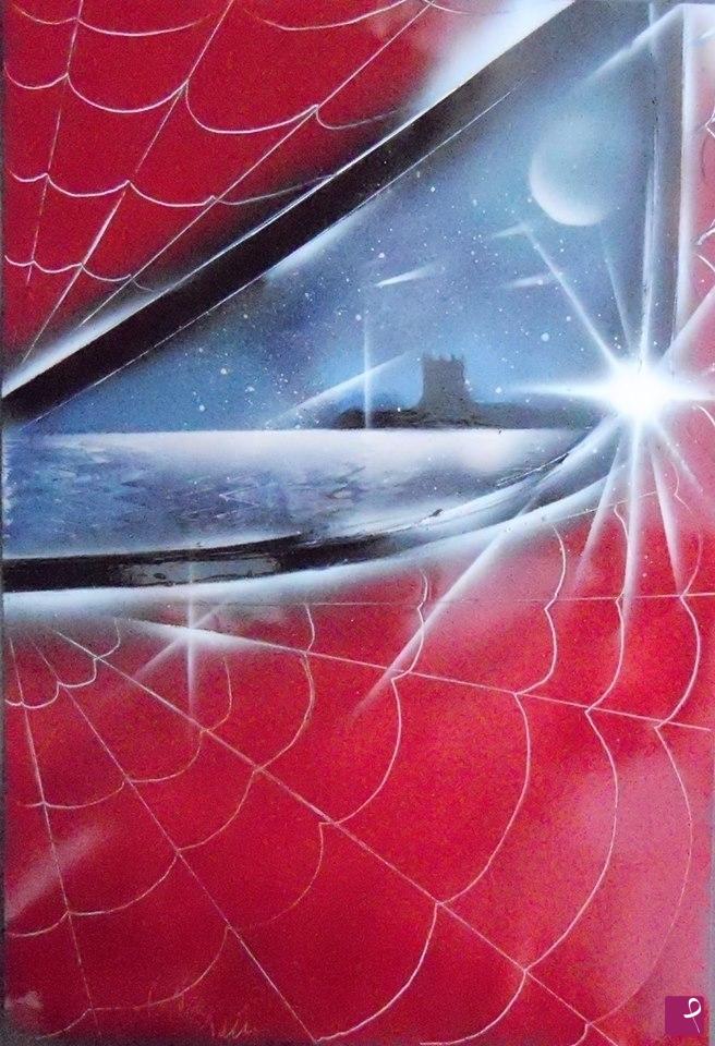 quadri in vendita online - SPIDER MAN ALLA TORRE