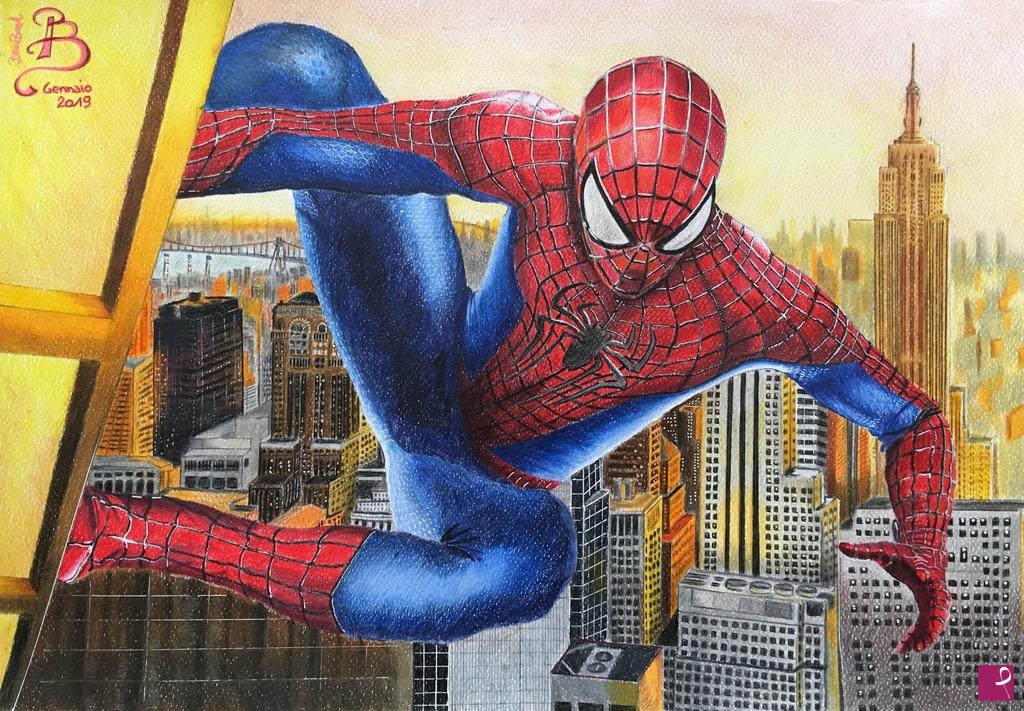 disponibile quadro - Spiderman in New York - Bruno Borello