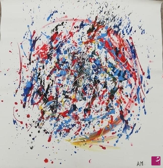 quadri in vendita online - "Spirale di colori"