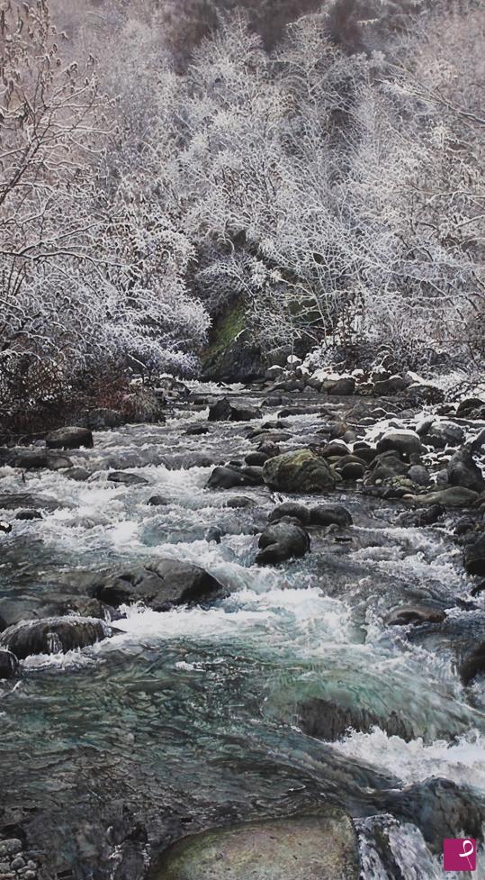 quadri in vendita online - spirito del fiume  (inverno)