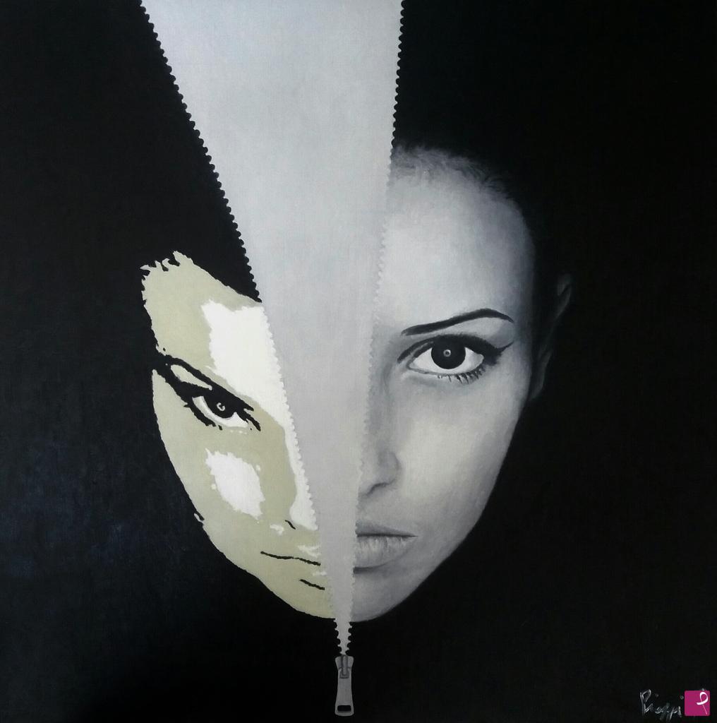 quadri in vendita online - SPLIT FACE (FACCIA DIVISA)