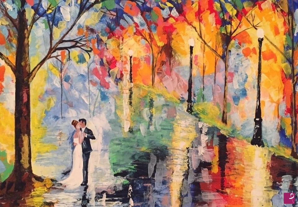 quadri in vendita online - sposa bagnata