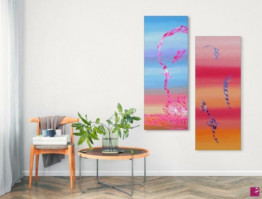 quadri in vendita online - Spring coming, diptych
