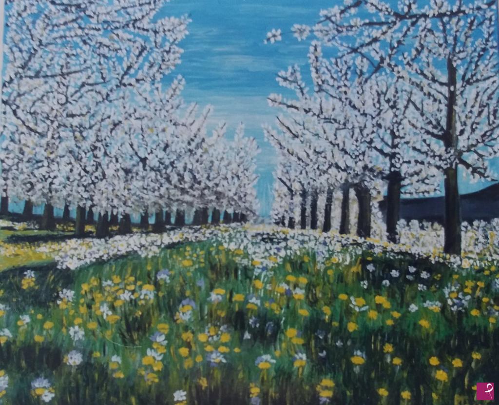 quadri in vendita online - Spring in the country