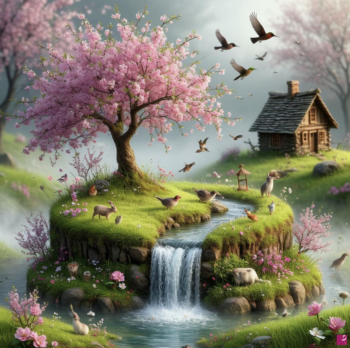 quadri in vendita online - Spring nature