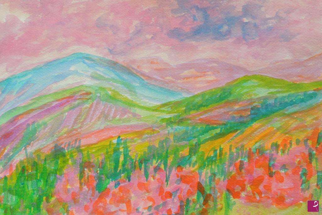 quadri in vendita online - Spring trees in Tuscany - 348