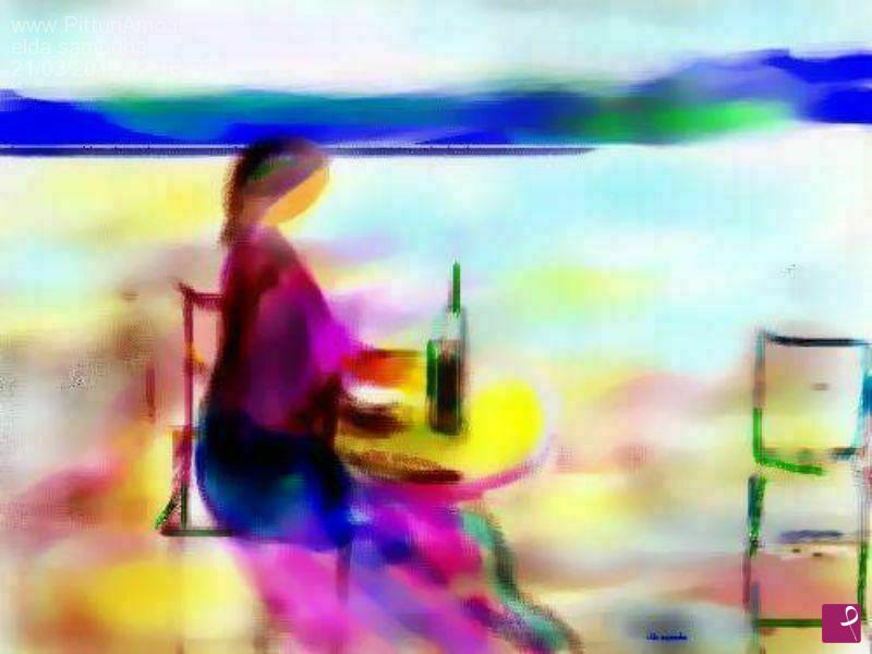 quadri in vendita online - spuntino sul mare
